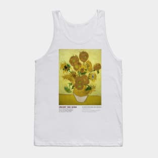 Van Gogh Exhibition Poster - 1973, Switzerland - Sunflowers Tank Top